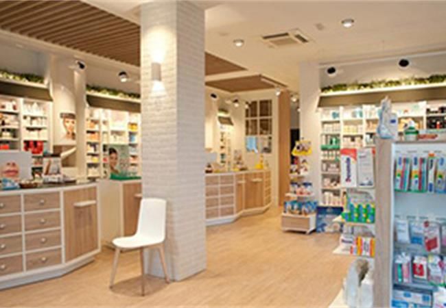 合肥藥店裝修大藥房設計中貨架布局的類型有哪些？
