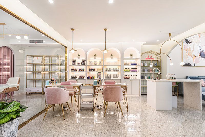 美容美甲店裝修設計圖