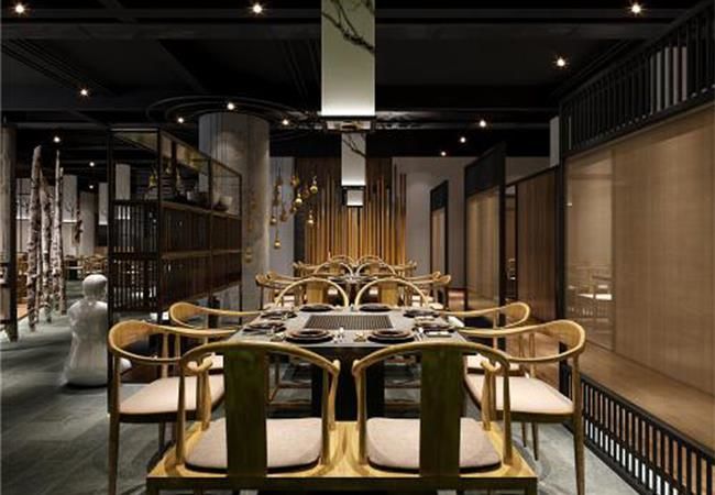 簡約的合肥餐飲店裝修設計|在卓創公司