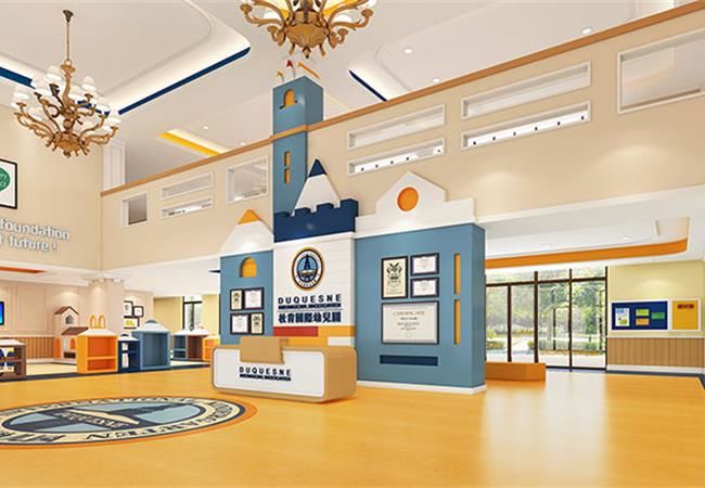 如何協調合肥培訓學校裝修整體一園一品空間