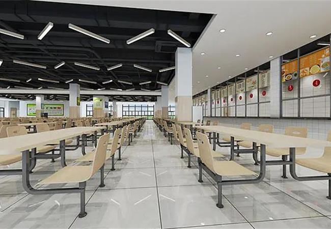 合肥學校食堂裝修設計_能讓孩子感受到氛圍格外美