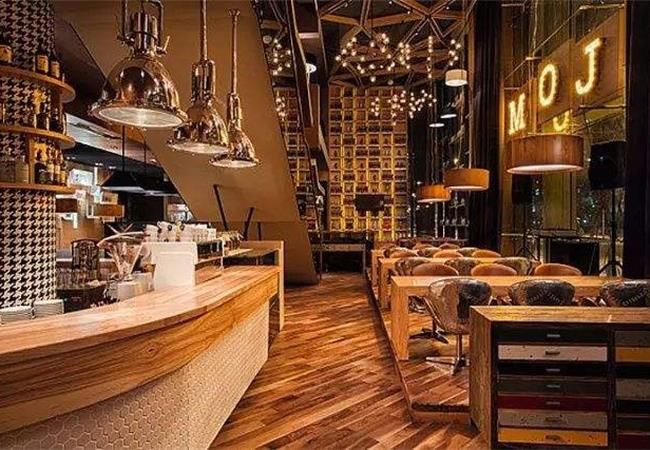 巧妙的弧形打造出，合肥咖啡店裝修，更顯藝術感