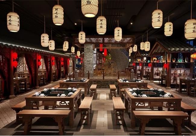 溫馨的合肥火鍋店裝修就餐環境，有哪些層次感
