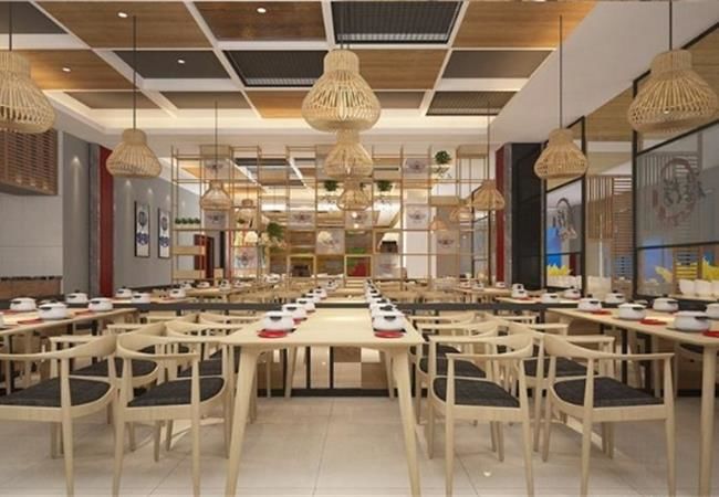 任選的合肥餐廳店裝修風格，包工+包料+包設計